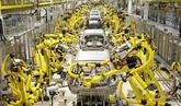 Mini robots at car factory