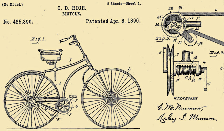 Larger larger patente bicicleta usa