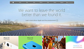 Mini larger apple we want to leave the world a better place